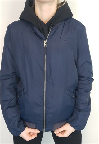 TOMMY HILFIGER - NAVY BOMBER - MEDIUM (NO LABEL)