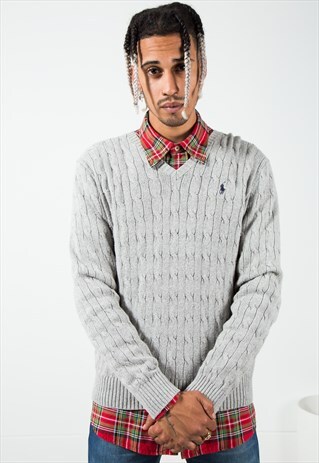ON SALE VINTAGE POLO RALPH LAUREN KNIT JUMPER / S340