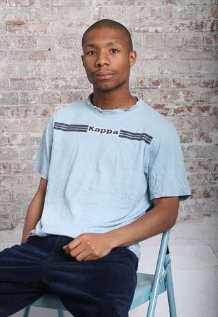 VINTAGE KAPPA LOGO T-SHIRT BLUE