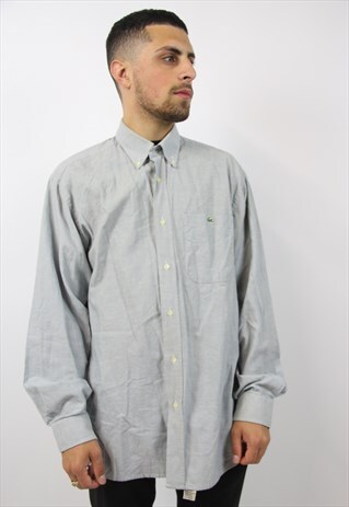VINTAGE LACOSTE GREY SHIRT