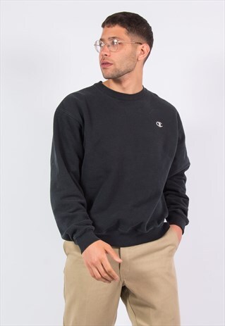 CHAMPION BLACK SWEATSHIRT
