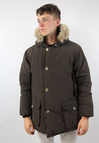 VINTAGE WOOLRICH BROWN PARKA JACKET