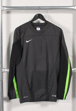 Vintage Nike Sweatshirt in Black Pullover Windbreaker Small