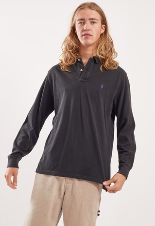 VINTAGE RALPH LAUREN LONG SLEEVE POLO TOP
