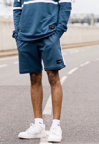 LEYTON SUMMER TRACKSET SHORTS - BLUE