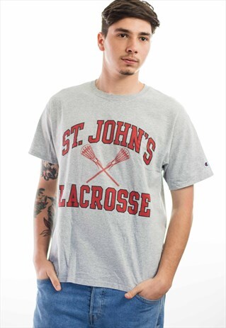 VINTAGE CHAMPION LOGO T-SHIRT 90S L 6.9