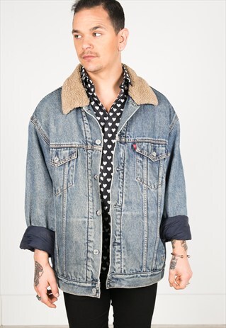 VINTAGE 80S LEVI'S WINTER SHEEPSKIN JACKET / S0175