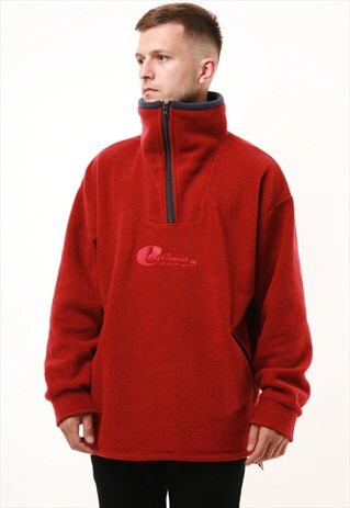 VINTAGE RARE VTG FASTNET 1/4 ZIP FLEECE JUMPER 14622
