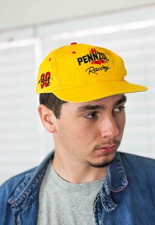 VINTAGE NASCAR BASEBALL CAP HAT LOGO 90S X 2.7