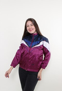 Vintage 90s windbreaker, multicolor sport wear jacket