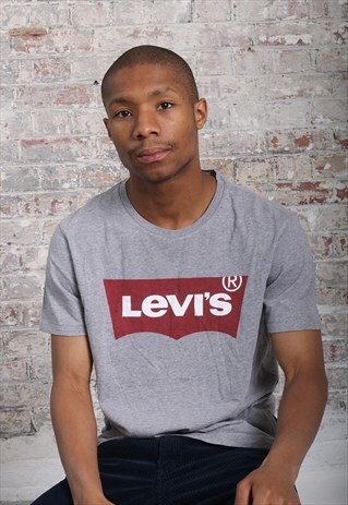 VINTAGE LEVIS PRINT T-SHIRT GREY