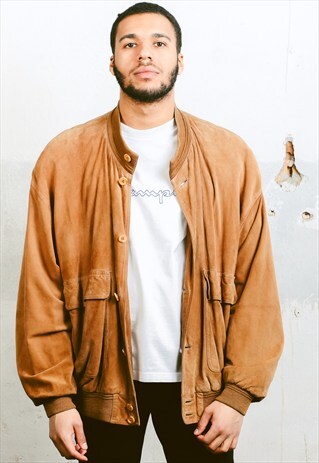 VINTAGE SUEDE BOMBER JACKET