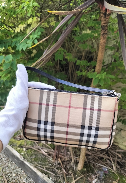 Vintage Y2k Burberry Nova Check Mini Tote Handbag