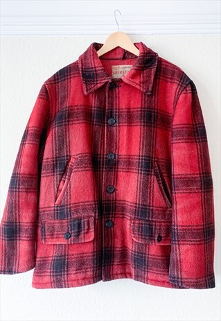 RED CHECK LUMBERJACK SHERATON SPORTSWEAR JACKET
