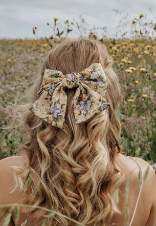 FLEUR YELLOW HAIR BOW