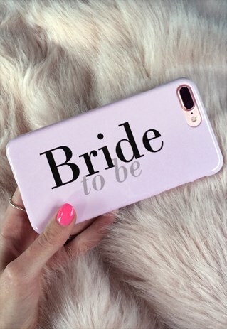 BRIDE TO BE DUSTY PINK PHONE CASE