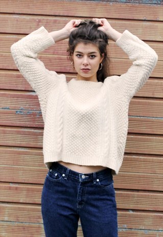 VINTAGE ARAN JUMPER