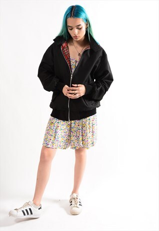 BLACK HARRINGTON BOYFRIEND JACKET