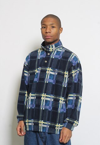 VINTAGE MAGICLINE FILA FLEECE BLUE