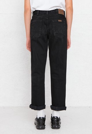 VINTAGE RETRO BLACK WRANGLER DENIM JEANS