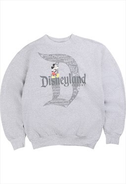 Vintage  Disney Sweatshirt Disneyland Crewneck Grey Small