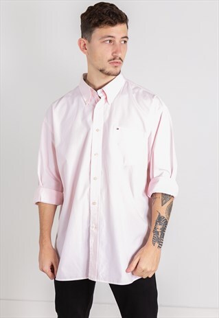 VINTAGE 80S TOMMY HILFIGER CLASSIC SHIRT / S9842