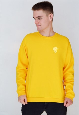 YELLOW WAVES (WHITE) SWEATSHIRT