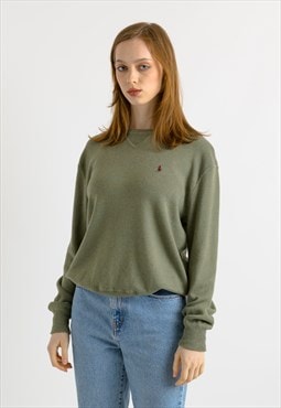 Ralph Lauren Green Cotton Long Sleeve Unisex Pullover 7383