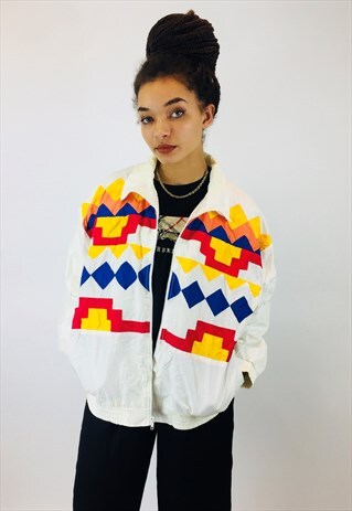 VINTAGE FESTIVAL 80S RAVE WINDBREAKER JACKET