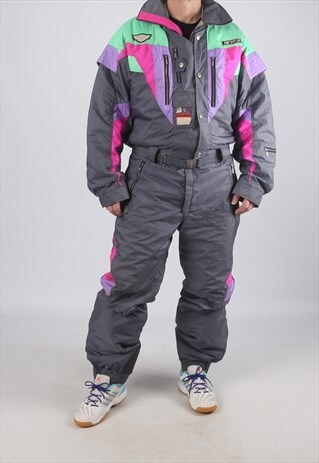 VINTAGE NEVICA FULL SKI SUIT SNOW L 44" (9DO)