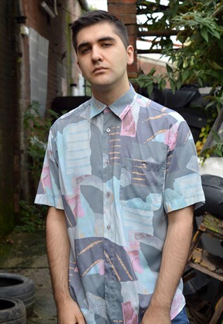 VINTAGE PATTERNED SHORT SLEEVE SHIRT
