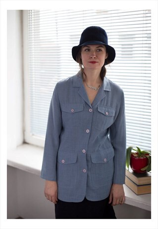 VINTAGE 80'S BLUE LIGHT JACKET
