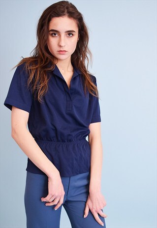 LOVELY 70'S RETRO MINIMALIST BOHO BLOUSE TOP