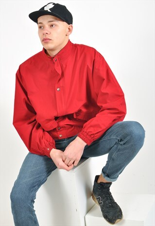 VINTAGE HARRINGTON JACKET IN MAROON