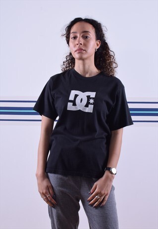BLACK DC PRINTED TEE
