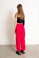 VINTAGE Y2K TRACK PANTS HOT PINK