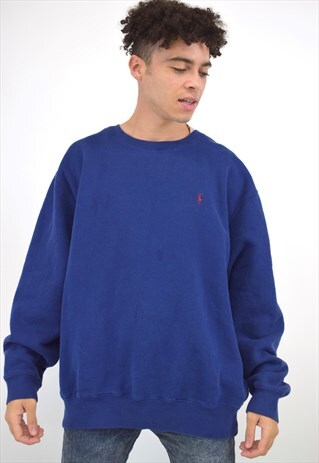 VINTAGE 90S POLO RALPH LAUREN NAVY SWEATER