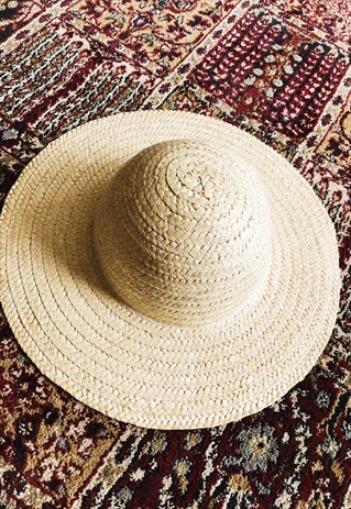 80'S RETRO BOHO FESTIVAL PARIS CHIC SUMMER STRAW HAT