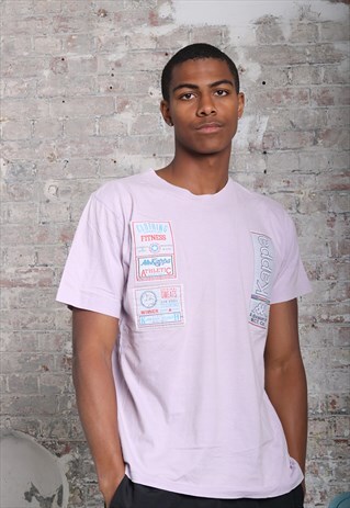 VINTAGE KAPPA BIG LOGO T-SHIRT PINK