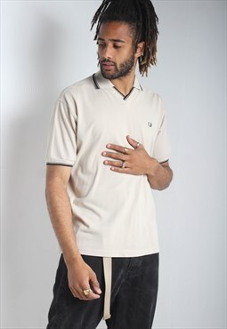 Vintage Fred Perry Polo Shirt Beige