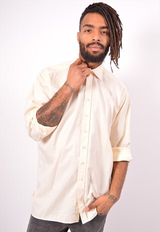 VINTAGE AQUASCUTUM SHIRT YELLOW