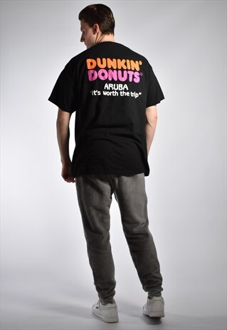 VINTAGE 1990S DUNKIN' DONUTS ARUBA T-SHIRT