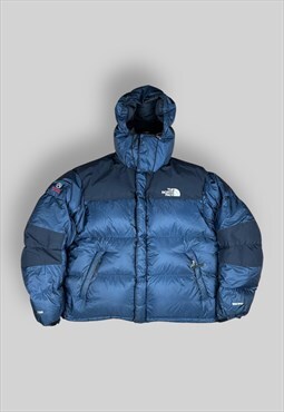 The North Face Baltoro Hooded Puffer Jacket in Navy Blue