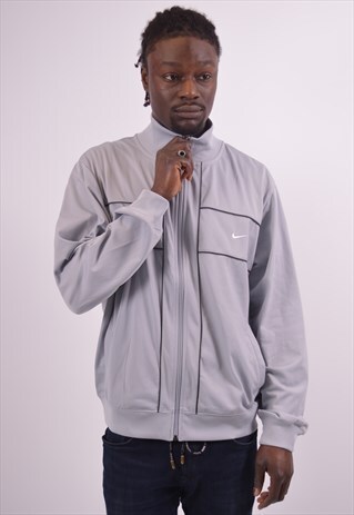 VINTAGE NIKE TRACKSUIT TOP JACKET GREY