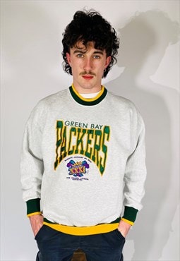 Vintage Size L Greenbay Packers NFL Embroidered Sweatshirt