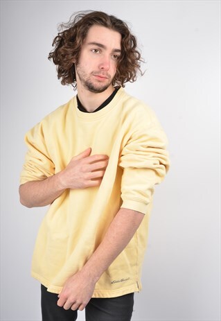VINTAGE EDDIE BAUER SWEATSHIRT IN YELLOW
