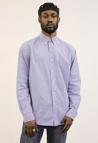 VINTAGE BLUE RALPH LAUREN LONG-SLEEVED SHIRT