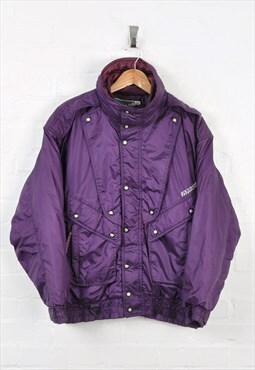 Vintage 80's Ski Jacket Purple Ladies Medium