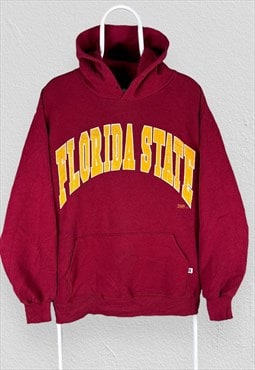 Vintage Russell Athletic Red Hoodie Florida State Mens XL