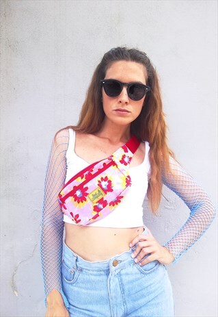 VINTAGE 90S BEST COMPANY FLORAL FESTIVAL BUMBAG